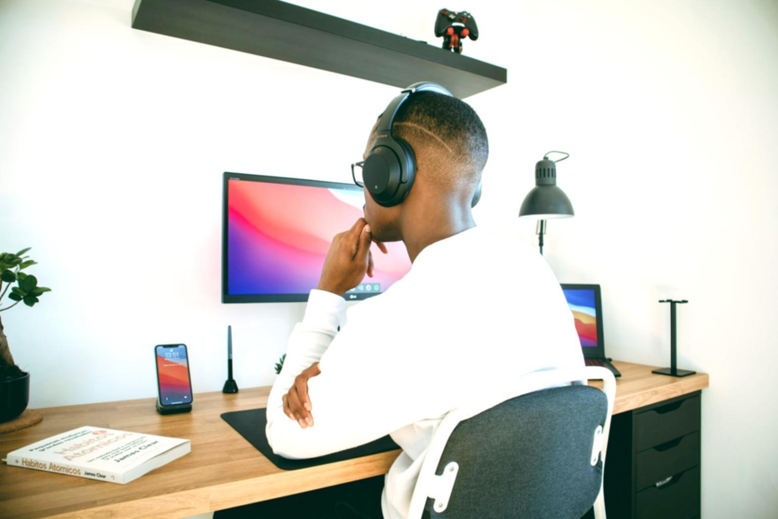 Business owner analyzing revenue streams and financial metrics